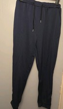 Women's Dark Blue Jogging Bottoms 36 Inch Waist 29 Inch Leg