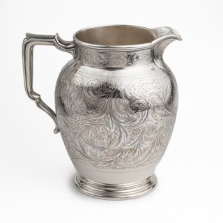 8 1/2" Sterling Silver Water Pitcher 5 3/4 Pints by Bailey Banks & Biddle 4326A