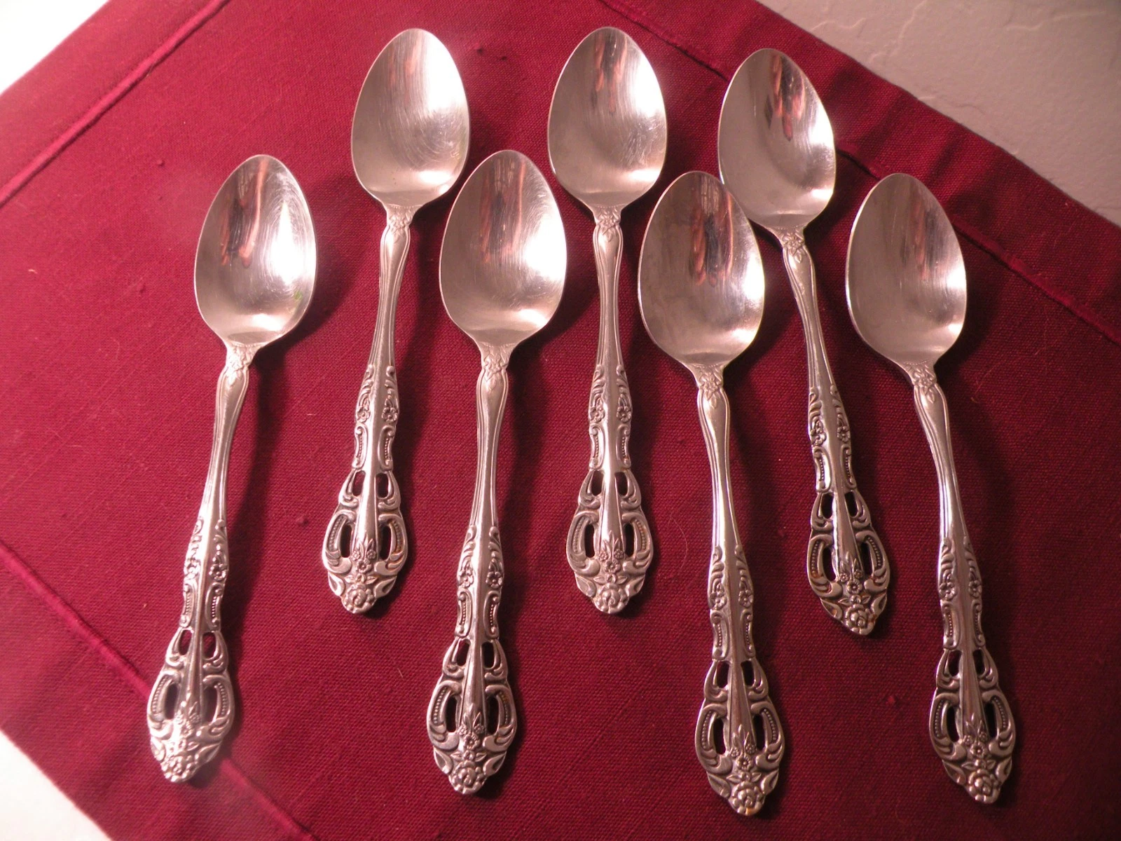Set Of 7 Teaspoons United Silver Co USI30 Stainless Steel Japan 6 1/4"
Opens in a new window or tab