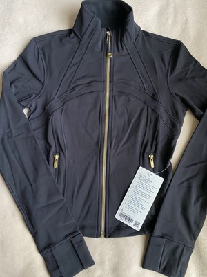 Lululemon Define Cropped Jacket Nulu Black Gold Size 6 | eBay