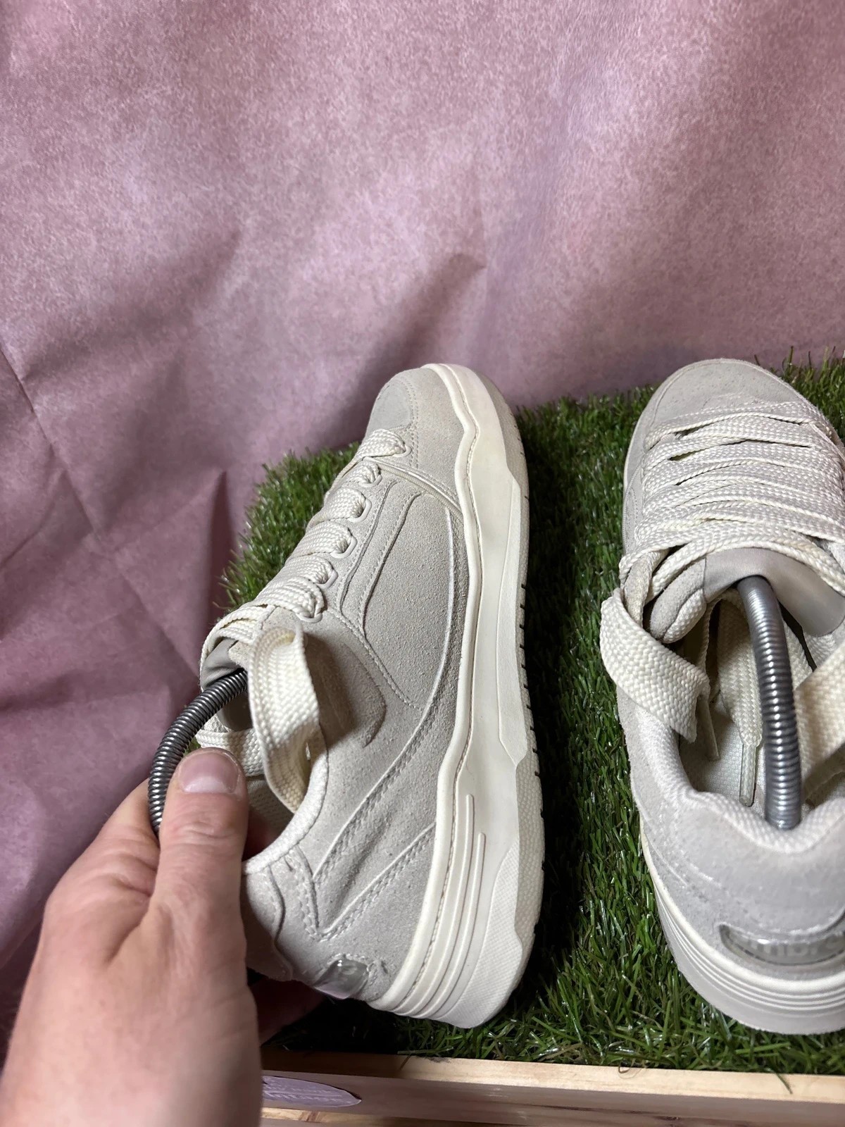 Umbro Speciali  Chunky TR suede Trainers size woman 5 Beige / Cream image 5