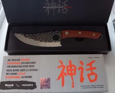 Matsato Japanese Kitchen Knife  – Extremely Sharp Blade Beech Wood Handle