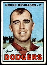 1967 Topps Bruce Brubaker -- Los Angeles Dodgers #276