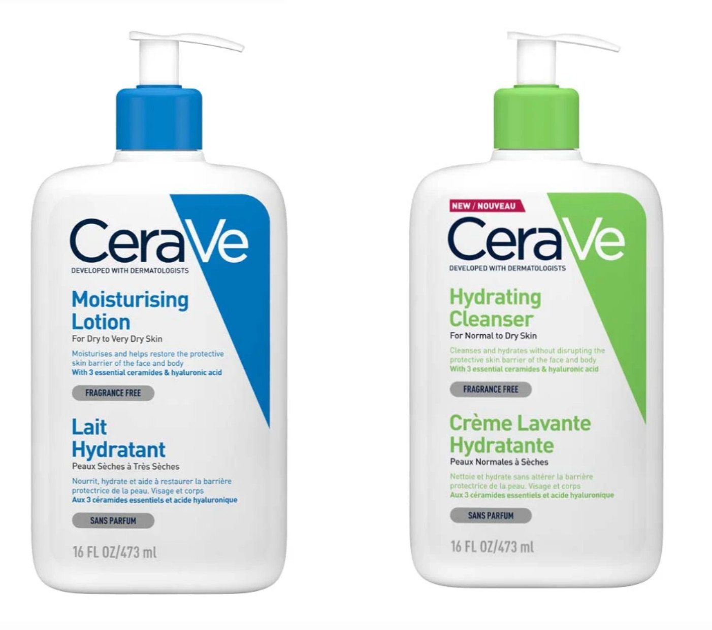 CeraVe Hydrating Cleanser & Moisturising Lotion Normal to Dry Skin DOU | 473ml