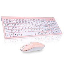 Wireless Keyboard and Mouse Combo Compact Full Size Wireless Keyboard and Mou...