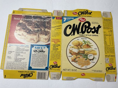 1978 Post CW POST Family Cereal box vintage food movie prop package