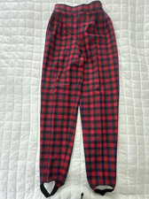 Vinatge COUNTERPARTS Womens Pants 6 Plaid Stirrup High Waisted Tapered Retro 90s