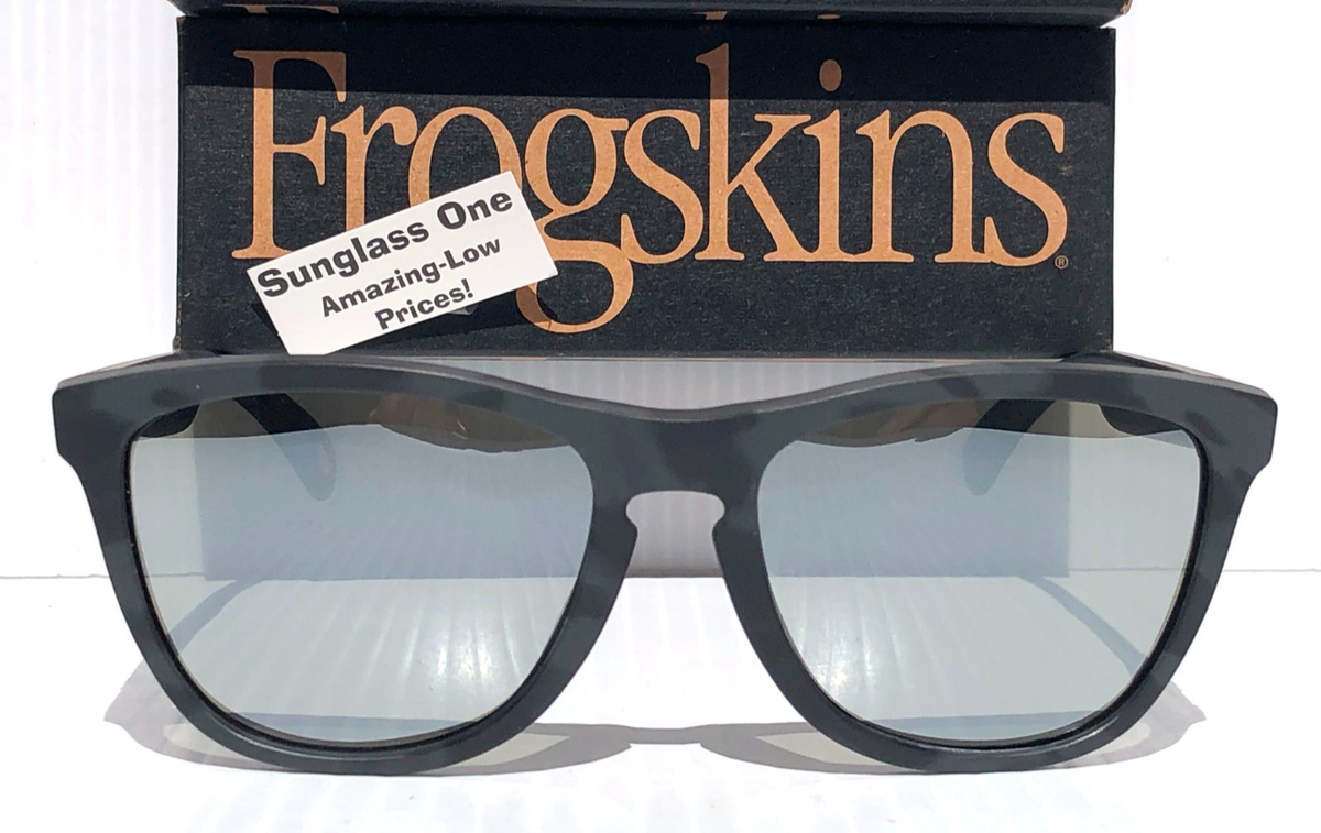 【ローズ】 Oakley FROGSKINS Matte Black Camo POLARIZED Galaxy Chrome Sunglass