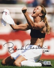 Brandi Chastain Autographed Signed USA USWNT Soccer 8x10 Photo Beckett BAS