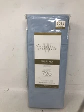 Wamsutta Dream Zone 725-Thread-Count  Queen OverSized Flat Sheet in Light Blue.