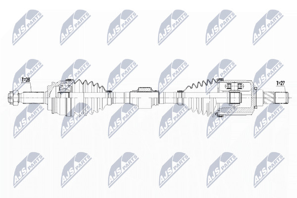 Antriebswelle NTY NPW-CH-060 FüR Compass Jeep Patriot MK74 MK49 4X4 Eco Dodge-image