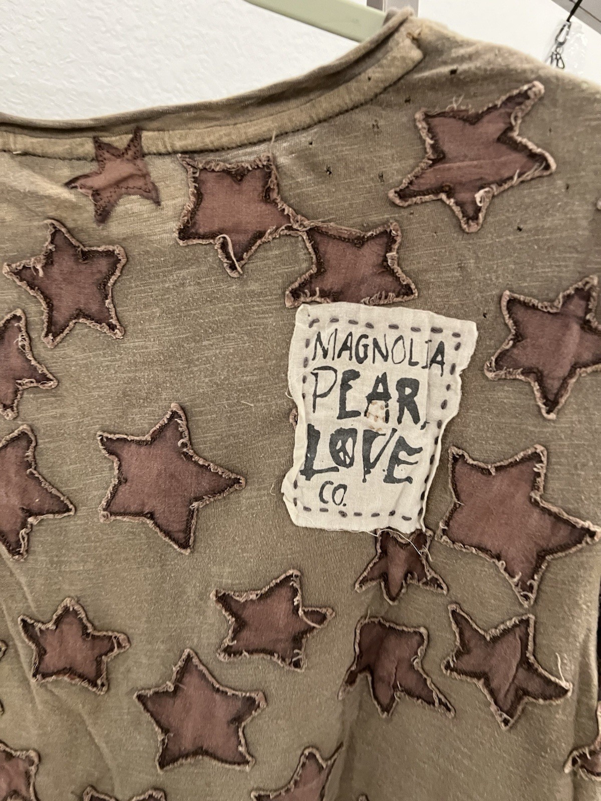 magnolia pearl Grey Little Star Appliqué Tee OS (item 21.2) image 5