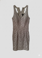 silver dress short elegant with blink gliters look