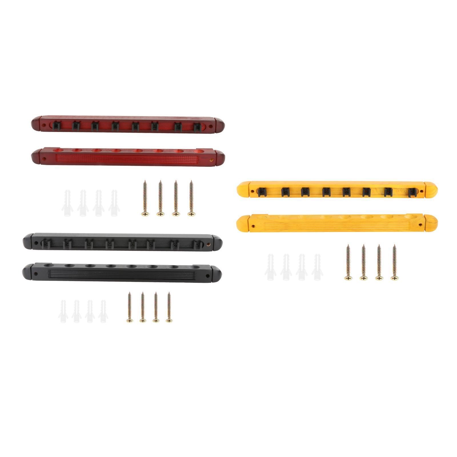 Racking Stick 8 Pool Billiard Cue Rack Pool Stick Holder Solid Wood Wall Mounted ...
