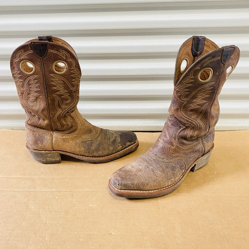 Ariat Heritage Roughstock 34824 Brown Leather Western Boots Shoes Men 11.5D - Afbeelding 1 van 17