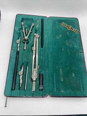 1960 s Vintage EcoBra Kandidat Drafting Instrument Set - Made in Germany - Cased