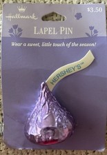 VTG Hallmark Hersheys Kiss Lapel Pin - Purple...