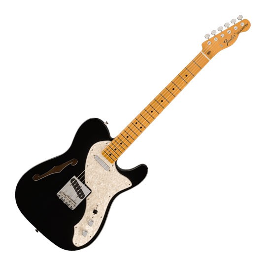 Fender Guitars - Vintera II '60s Telecaster Thinline - Black,  SS, No Tremolo, M