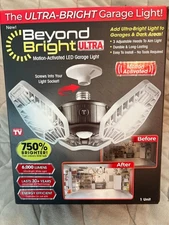 Beyond Bright Ultra Motion-Activated LED Garage Light 6,000 Lumens 750% Brighter