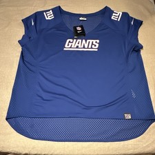 Nike 2023 NY Giants Women’s NFL Football Jersey V-Neck  Blue Plus Size 2XL. NWT.