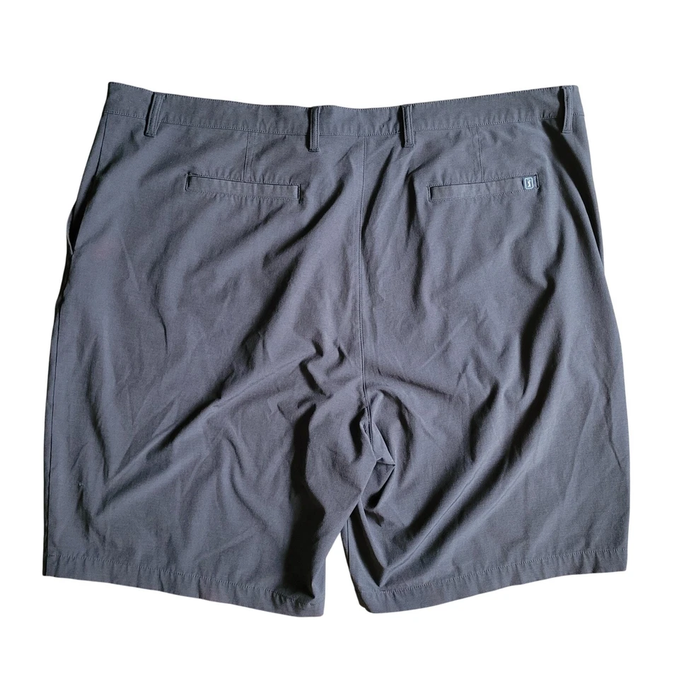 PGA TOUR Mens Golf Shorts Black/Gray Flat Front Performance Stretch Size 3XL - Image 2 of 4