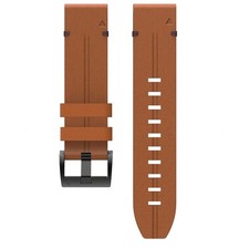 Brown 20mm Leather Watchband Strap For Garmin Fenix 7S 6S 5S Replace Parts rr