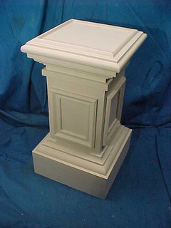 Orig ARCHITECTURAL PEDESTAL Wood DISPLAY For STATUES etc