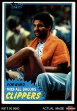 1981 Topps #91 Michael Brooks W Clippers RC LSU 4 - VG/EX