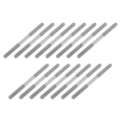 uxcell 15Pcs M6x80mm 304 Stainless Steel Double End Threaded Stud