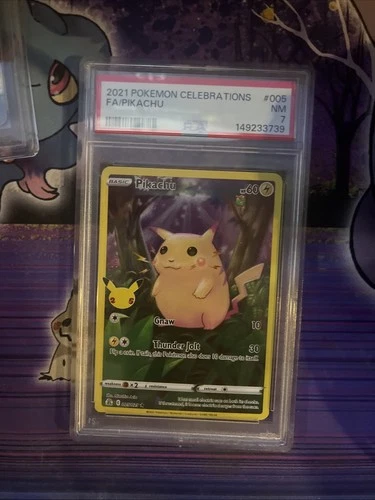Pokemon Pikachu TCG Celebrations #005/025 Full Art - Graded - PSA 7