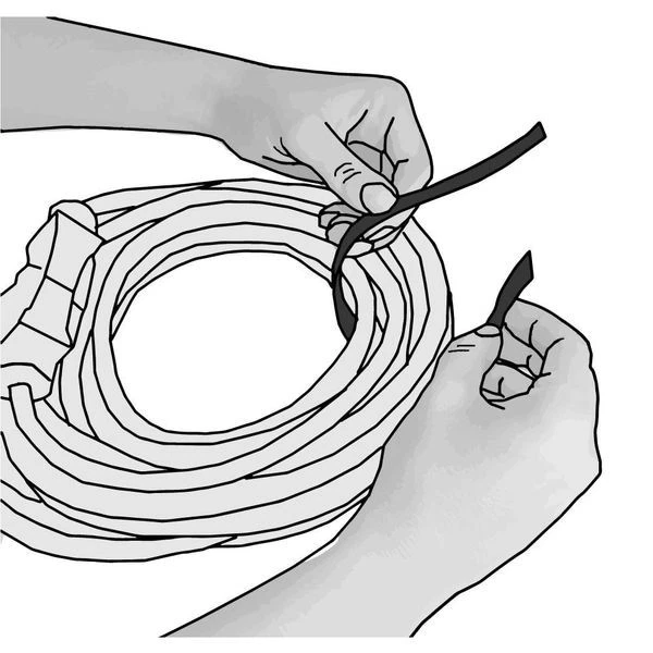 Correa espalda con espalda marca Velcro 176062, sin adhesivo, 37,5 pies, 3/4 pulgadas de ancho, azul Foto 2 de 4