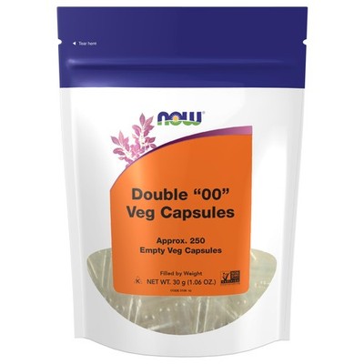Now Nutritional Supplement Veg Capsules 250 Count Easy Fill Vegan Non Gmo Glu...