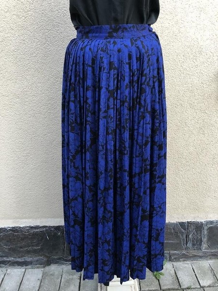 Women Laura Ashley Skirt Navy Viscose 34
