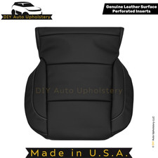 2015-2020 For Chevy Suburban Genuine Leather Perf Driver Bottom Cover Jet Black