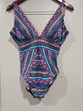 Miraclesuit Caravan Odyssey One Piece Swimwear Bathing Suit Sz 6 Slimming Color