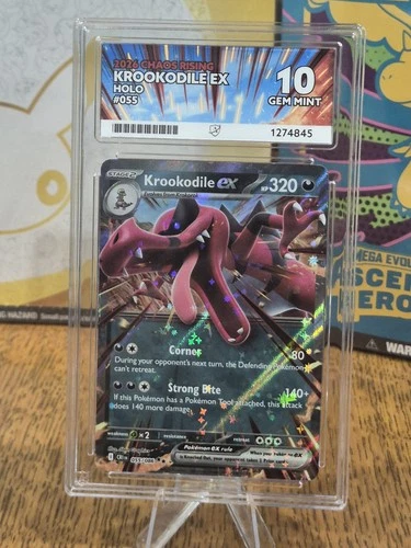 Krookodile ex 055 ACE graded card