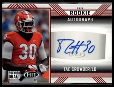 2020 SAGE HIT #A76 Tae Crowder Georgia Bulldogs Autograph