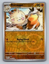 Primeape 108/198 Common Scarlet & Violet Pokemon Reverse Holo Near Mint