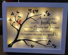 Sympathy Gift LED Memorial Shadow Box Memorial Gifts for Loss of Loved One