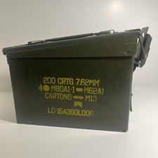 US Military M80A1-1, M62A1 Ammunition Storage Case Good Condition 200 Cartridge