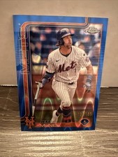 2025 Topps Chrome - Jeff McNeil #167 Blue Lava Refractor /150 New York Mets