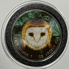 2022 Colorized Canada Maple Leaf Owl Coin 1 Troy Oz .9999 Fine Silver #14 of 100