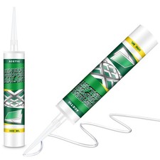 2 Pack Clear Silicone Sealant Caulk, 10.1 oz 100 Waterproof Silicone Sealant...