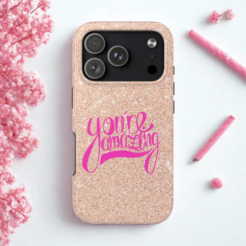 米色手机壳 闪耀 光面 坚固 防震 iPhone 17/16/15 Galaxy S23/24 — 第 2/4 张图片