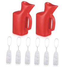 Angled Tire Lube Bucket Kit Ultra Durable with Lube Swabs 11.6" Length 8 Red