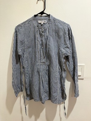 Ines de La Fressange Uniqlo Women's XS gingham Shirt