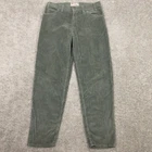 Vintage Levis Pants Mens 33x30 Green 550 Relaxed Tapered Thick Corduroy Baggy