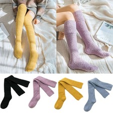 Women Fuzzy Thigh High Socks Fluffy Over Knee Socks Warm Winter Cozy Long Socks