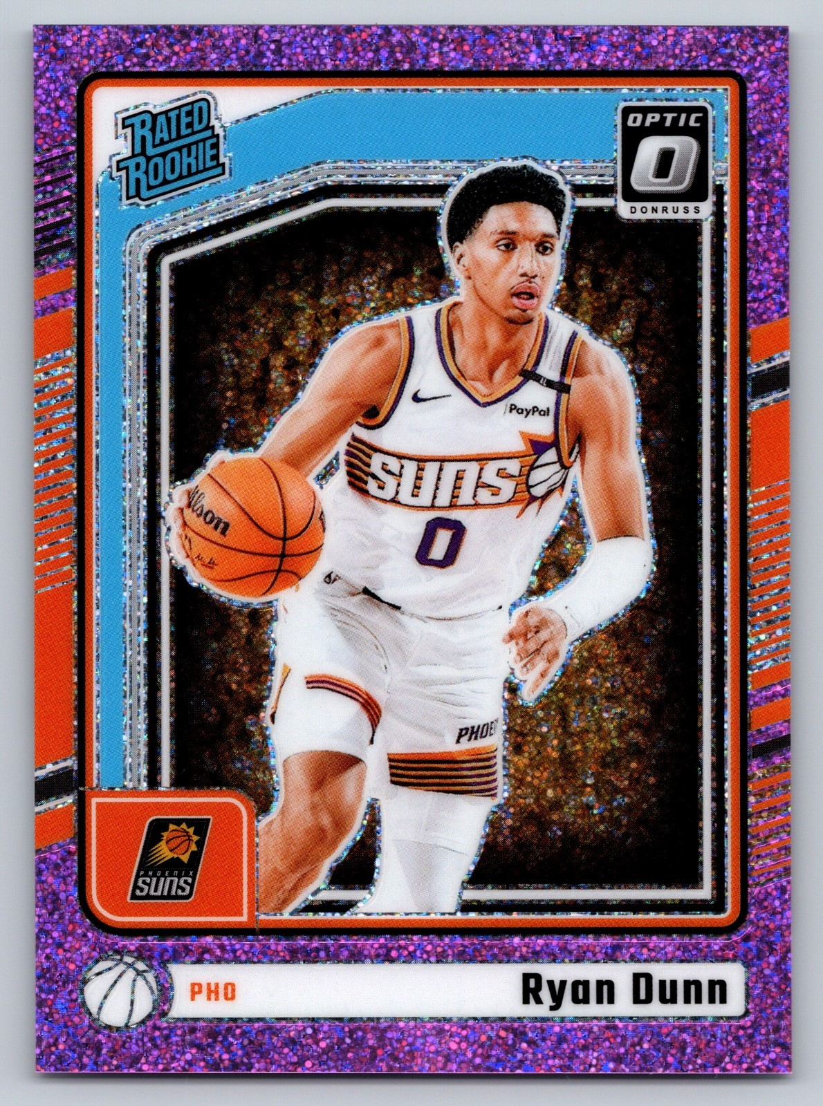 2024-25 Donruss Optic Ryan Dunn Rated Rookie Pink Glitter Prizm #279 /275 Suns