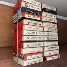 Lot of 24 8-Track Tapes Various Country Untested Twitty, Wynette, Waylon, Reeves